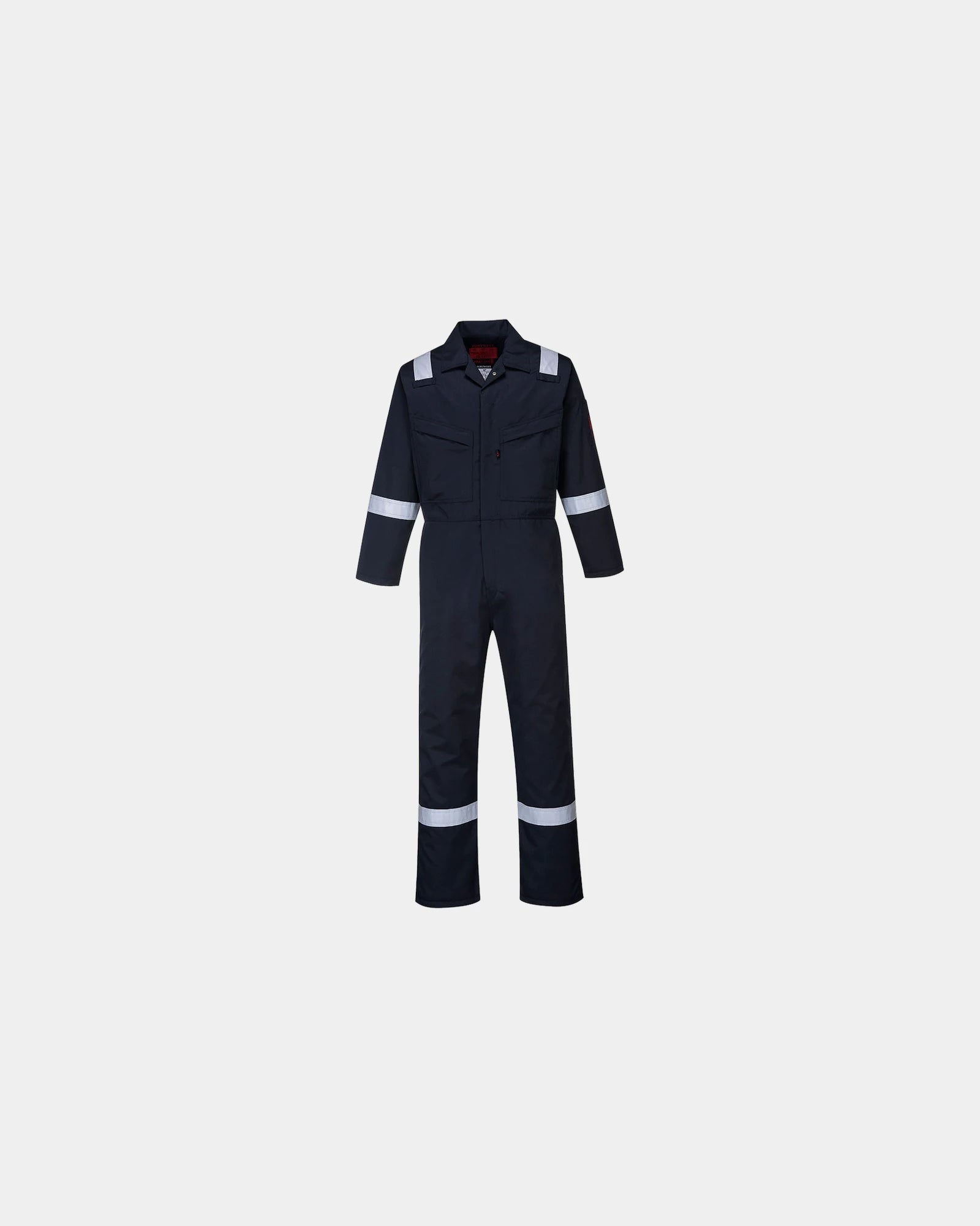 Vlamvertragende overall antistatisch om te personaliseren - Marineblauw